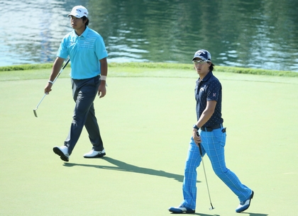 石川遼選手　松山英樹選手TPCチャンピオンシップ　プレビュデイ